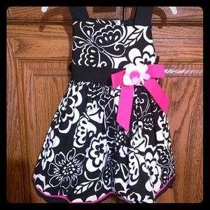 NWT Black Floral Sundress size 9 mos